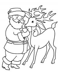Papai Noel e sua rena