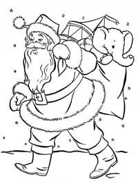 Papai Noel com presentes