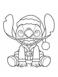 Stitch Vestido de Papai Noel