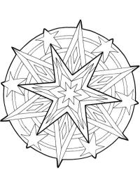 Mandala estrela de Natal