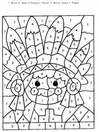 Colorir índio por números