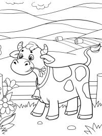 Vaca no campo