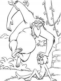 Rei Louie e Mowgli