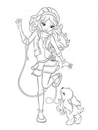 Stephanie e o cão Dash (Lego Friends)