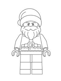 Personagem Papai Noel da LEGO