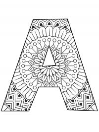 Mandala da letra A