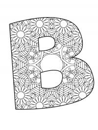 Mandala da letra B