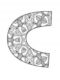 Mandala da letra C