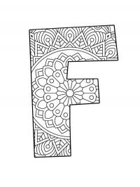 Mandala da letra F