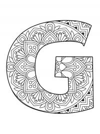 Mandala da letra G
