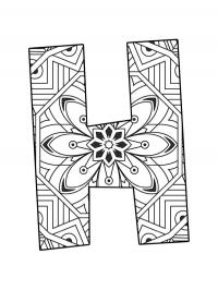 Mandala da letra H
