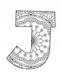 Mandala da letra J