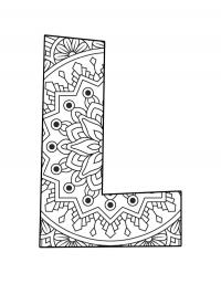 Mandala da letra L