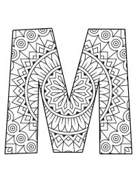 Mandala da letra M