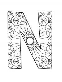 Mandala da letra N