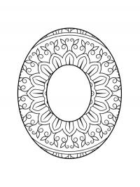 Mandala da letra O