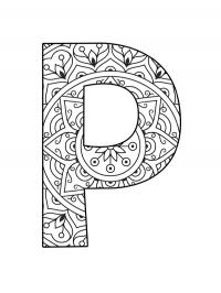 Mandala da letra P
