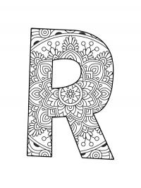 Mandala da letra R