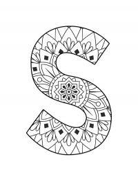 Mandala da letra S