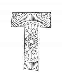 Mandala da letra T