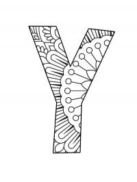 Mandala da letra Y