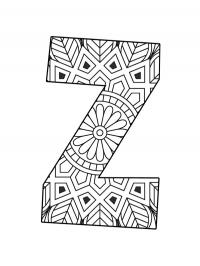Mandala da letra Z