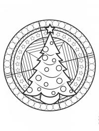Mandala de Árvore de Natal