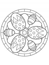 Mandala de ovos de Páscoa