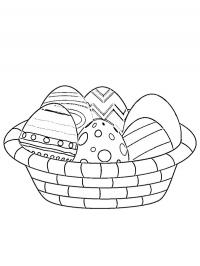 Cesta com ovos