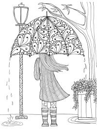Menina com guarda-chuva