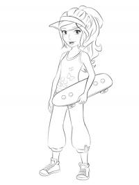 Mia com Skate