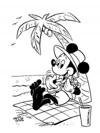Mickey Mouse na praia