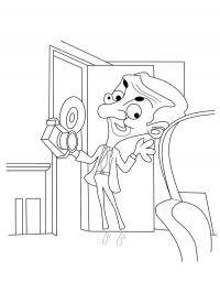 Mr. Bean tirando uma foto