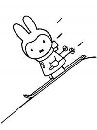 Miffy nos esportes de inverno