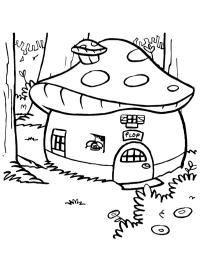 Casa de cogumelos do duende Plop