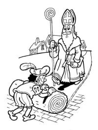 Piet desenrola o tapete para Papai Noel