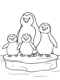Família de pinguins