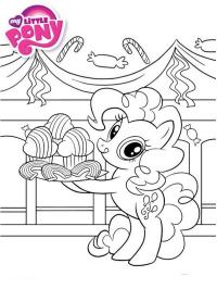 Pinkie Pie com bolo