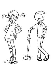 Pippi Meialonga e Tommy