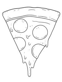 Fatia de pizza de pepperoni