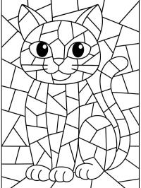 Gato em mosaico