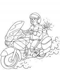 Policial na moto
