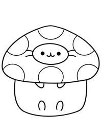 Gata Pusheen Cogumelo