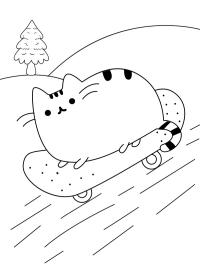 Pusheen de skate