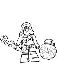 Rey e robô BB-8