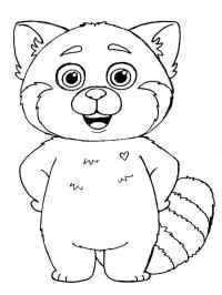 Red Panda Mei fofa