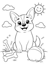 Filhote fofo de Welsh Corgi