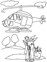 Papai Noel vai de helicóptero