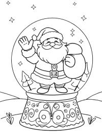 Globo de neve do Papai Noel