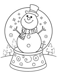 Globo de neve com boneco de neve